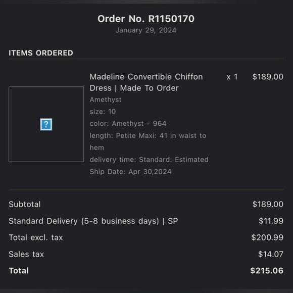 Revelry Bridesmaid Amethyst Formal Prom Dress - Picture 9 of 13